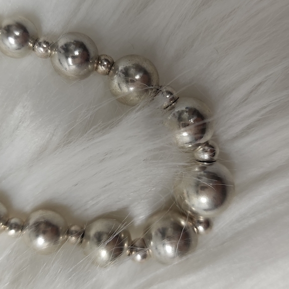 Silver beads chain - Picture 3 of 7